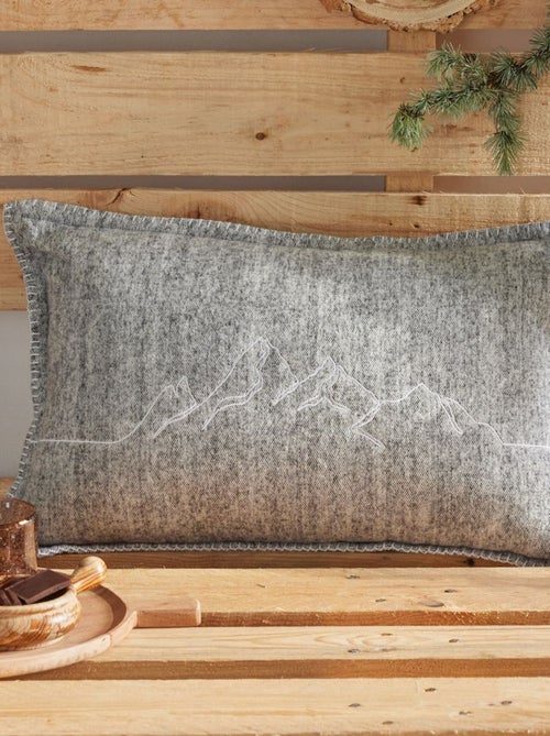 Cuscino rettangolare Mountain in cotone spazzolato - Kiabi
