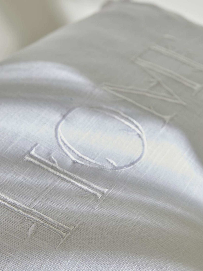 Cuscino ricamato bianco - Kiabi