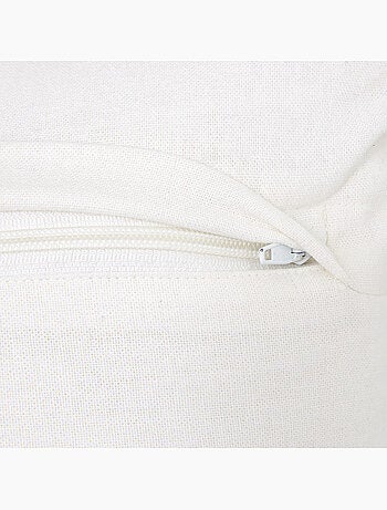 Cuscino ricamato oceania 45x45cm bianco
