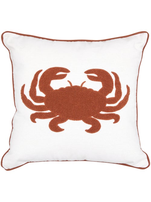 Cuscino ricamato oceania 45x45cm bianco - Kiabi