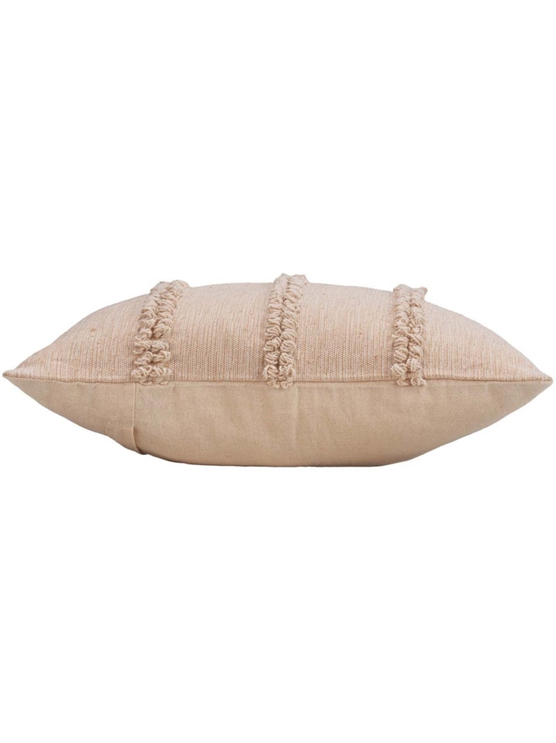 Cuscino rimovibile in policotone con cinghie con fibbia Beige conchiglia - Kiabi