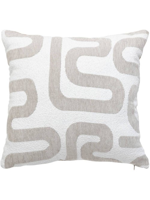 Cuscino safina in lino jacquard beige 40x40 cm - Kiabi Cuscino safina in lino jacquard beige 40x40 cm - Kiabi
