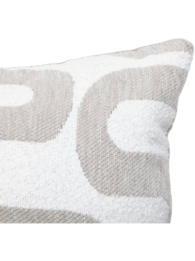 Cuscino safina in lino jacquard beige 40x40 cm Verderame - Kiabi