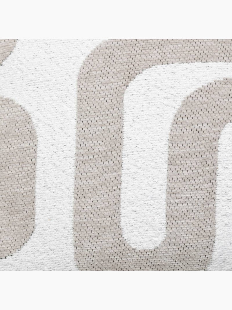 Cuscino safina in lino jacquard beige 40x40 cm Verderame - Kiabi