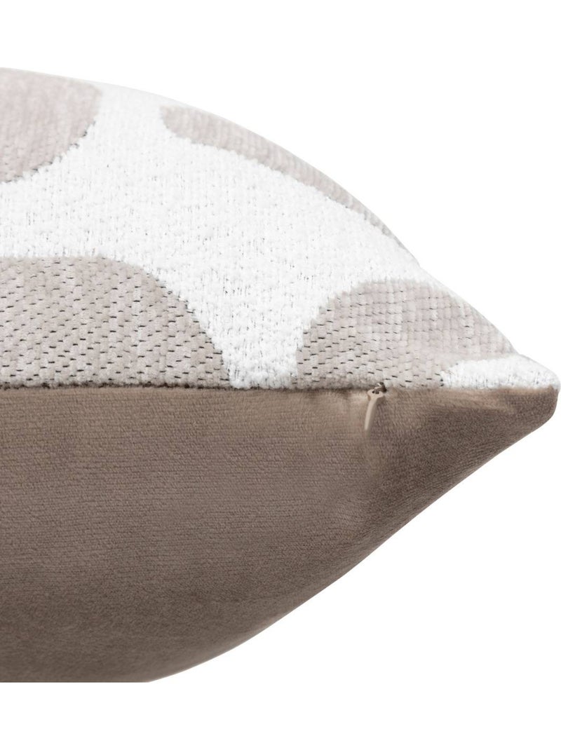 Cuscino safina in lino jacquard beige 40x40 cm Verderame - Kiabi