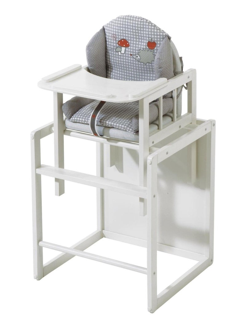 Cuscino spesso per seggiolone combinato – motivo riccio – "Roba Adam & Eule" Grigio rosso - Kiabi