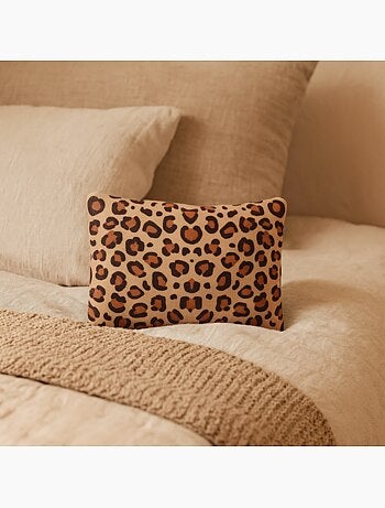 Cuscino termico con motivo leopardato
