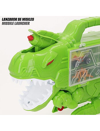 Custodia per auto dino destroyer teamsterz con rampa e lanciatore