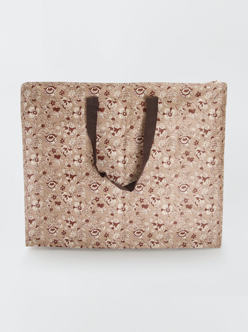 Custodia per indumenti stampata Beige - Kiabi