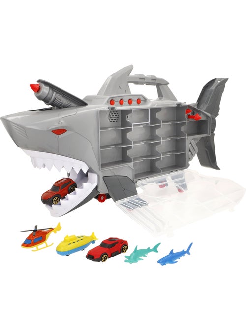 Custodia porta-auto con rampa e lanciatore roboshark teamsterz - Kiabi Custodia porta-auto con rampa e lanciatore roboshark teamsterz - Kiabi