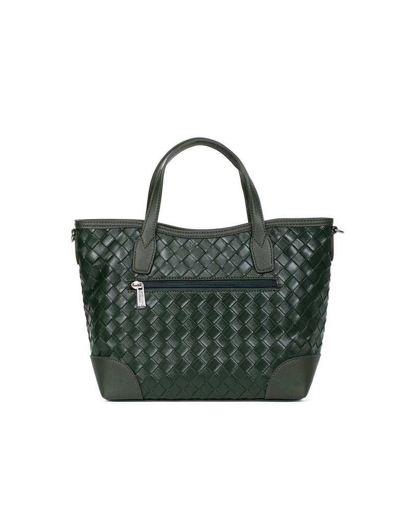 DAPHNÉ - Borsa a mano con 2 manici Verde abete - Kiabi