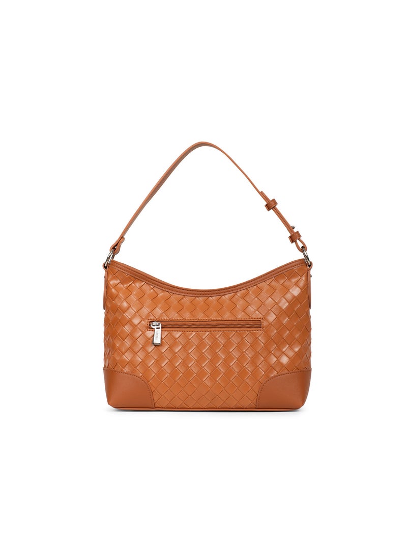DAPHNÉ - Borsa a spalla con 1 manico Marrone caramello - Kiabi