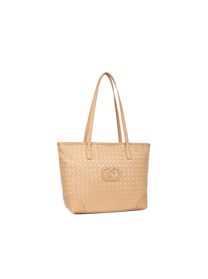 DAPHNÉ - Borsa a spalla tipo cabas Beige - Kiabi