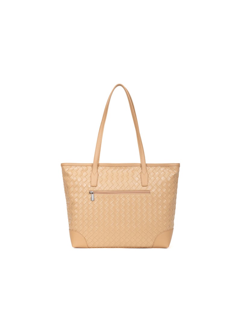 DAPHNÉ - Borsa a spalla tipo cabas Beige - Kiabi