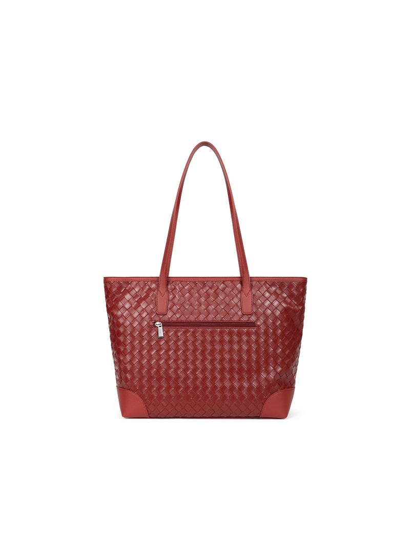 DAPHNÉ - Borsa a spalla tipo cabas Nero Bordeaux - Kiabi