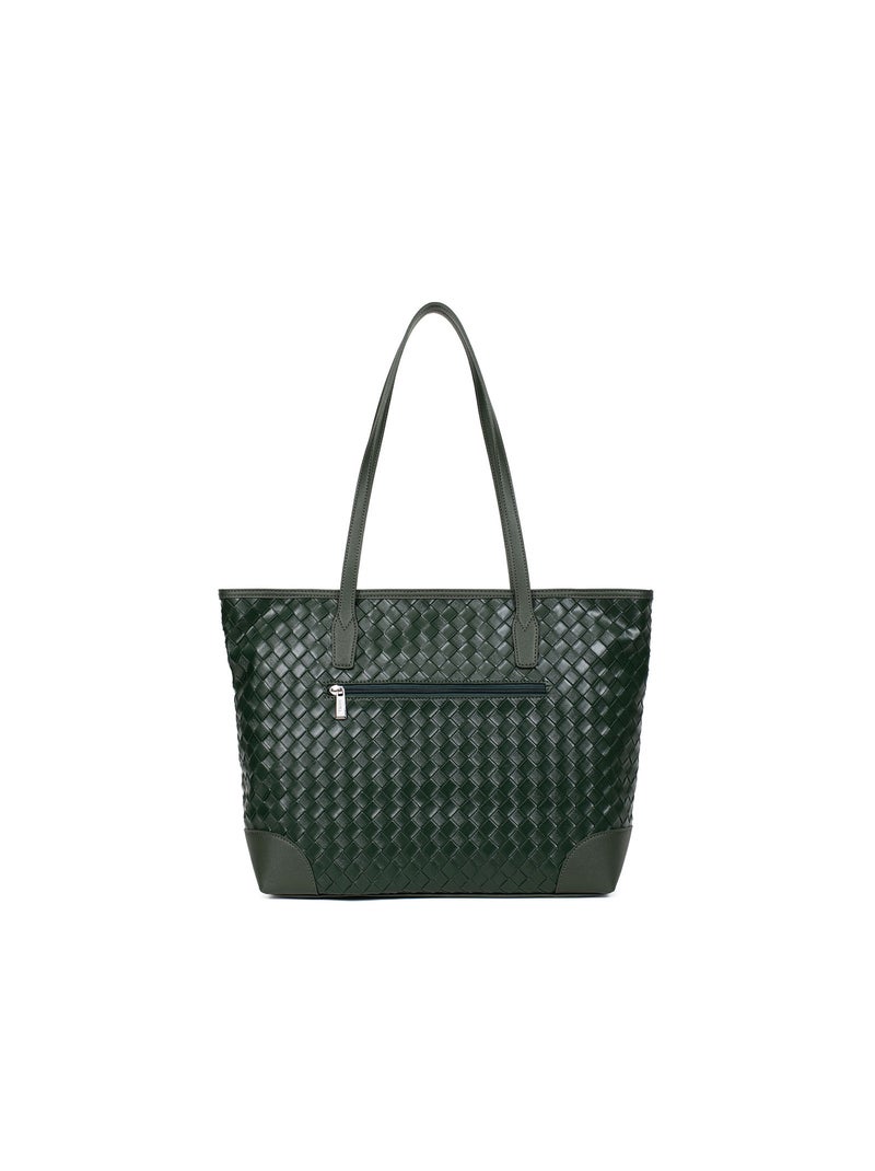 DAPHNÉ - Borsa a spalla tipo cabas Verde abete - Kiabi