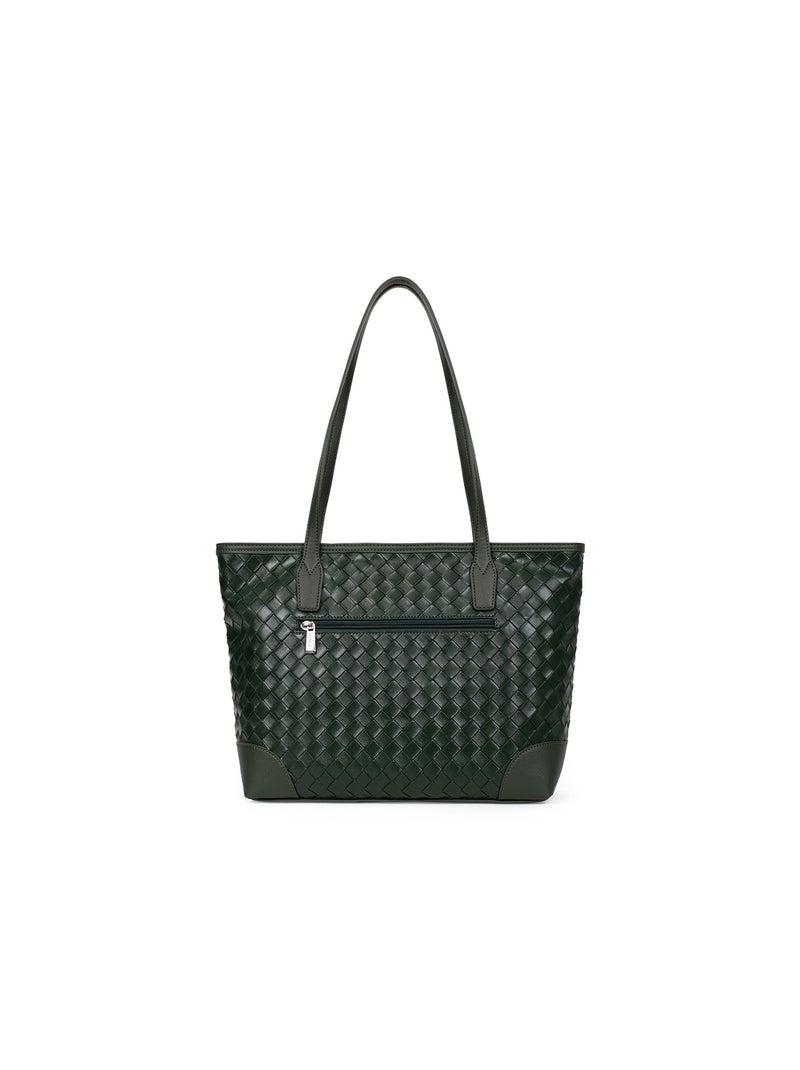 DAPHNÉ - Borsa a spalla tipo cabas Verde abete - Kiabi
