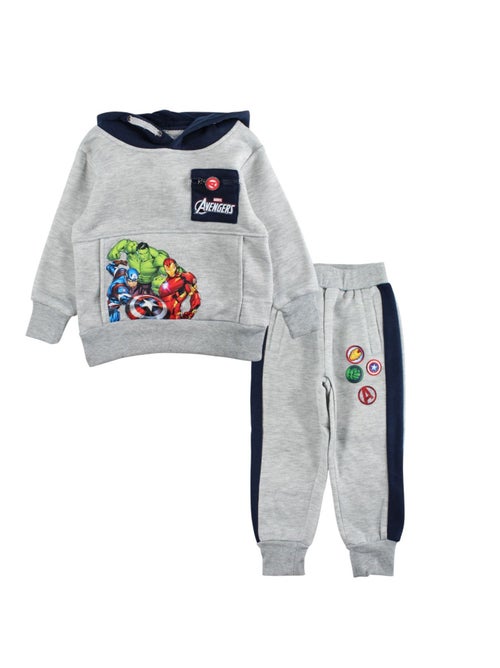 DC Comics - Tuta felpa con cappuccio e pantaloni jogging Avengers bambino - Kiabi