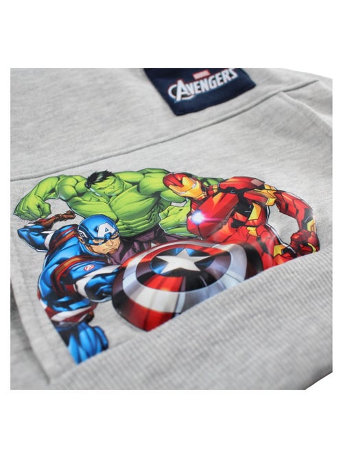 DC Comics - Tuta felpa con cappuccio e pantaloni jogging Avengers bambino - Kiabi