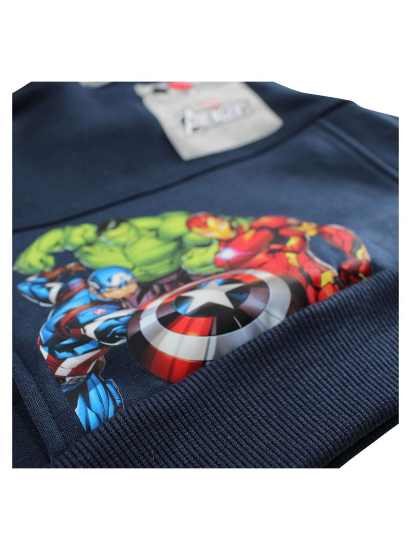 DC Comics - Tuta felpa con cappuccio e pantaloni jogging bambino Blu marino - Kiabi