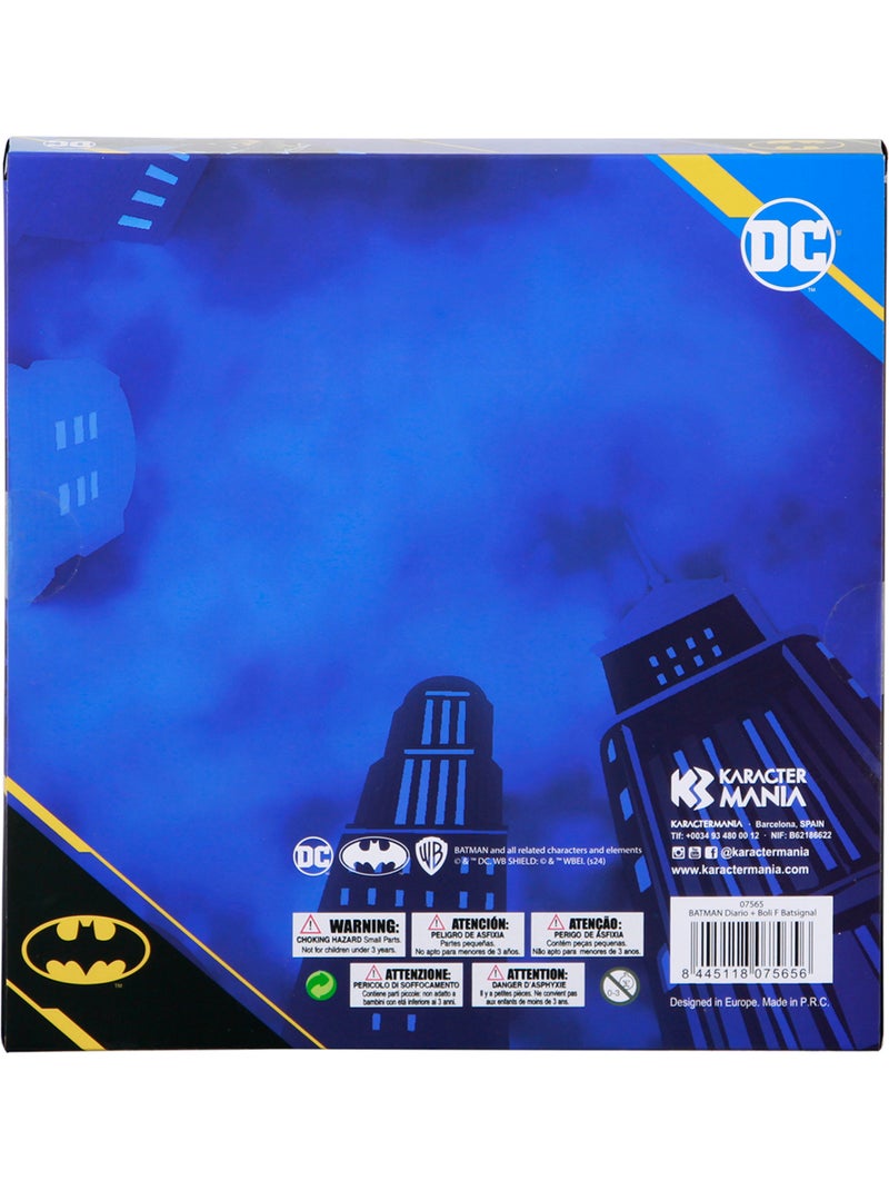 DC Comics Batman Batsignal Confezione Regalo con Diario e Penna a Sfera Fashion, Nero Nero - Kiabi