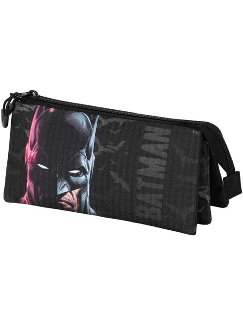 DC Comics Batman Face Astuccio Triplo, Nero - Kiabi DC Comics Batman Face Astuccio Triplo, Nero - Kiabi