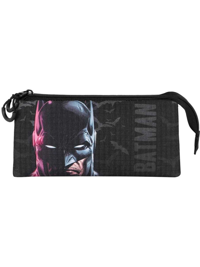 DC Comics Batman Face Astuccio Triplo, Nero Nero - Kiabi