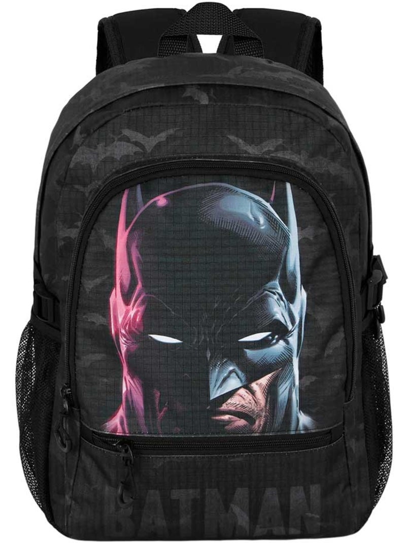 DC Comics Batman Face Zaino Fight FAN 2.2, Nero Nero - Kiabi