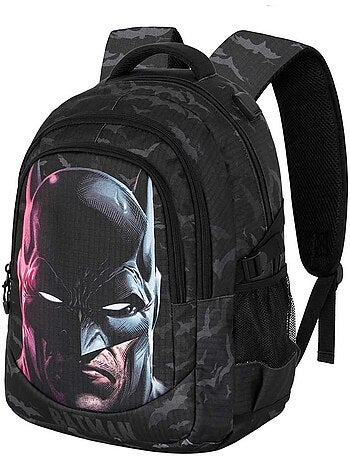 DC Comics Batman Face Zaino Running PLUS, Nero