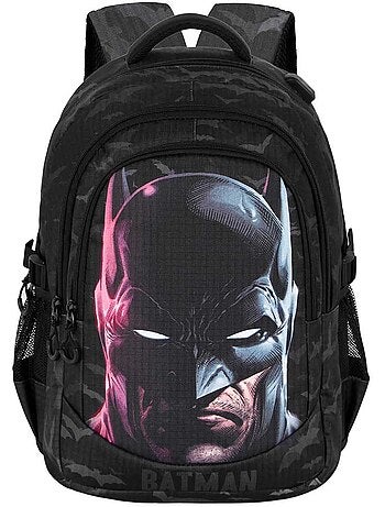 DC Comics Batman Face Zaino Running PLUS, Nero