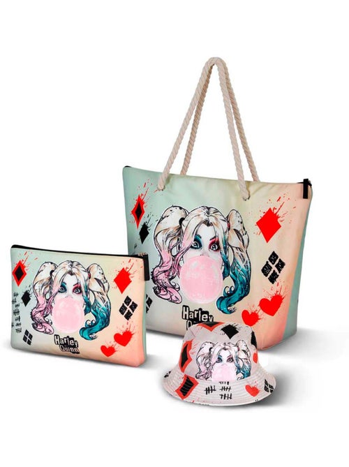 DC Comics Harley Quinn Mad Love Borsa da Spiaggia Soleil, Beige - Kiabi DC Comics Harley Quinn Mad Love Borsa da Spiaggia Soleil, Beige - Kiabi