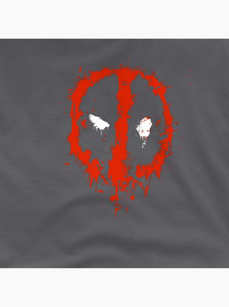 Deadpool Maglietta Verniciato Logo Adulto Unisex Grigio nero - Kiabi
