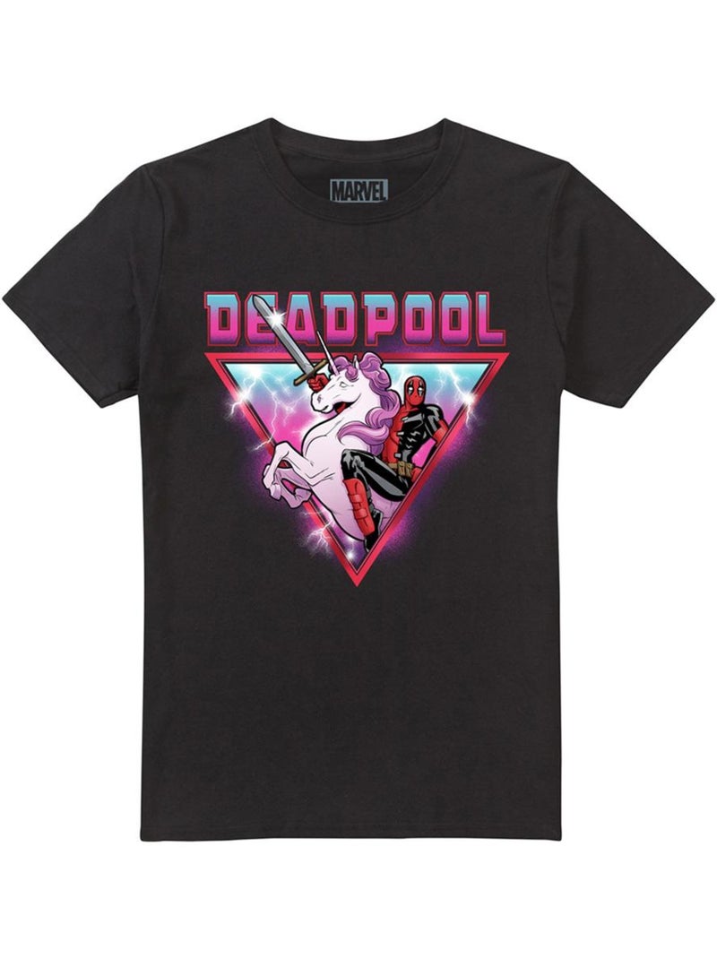 Deadpool Wade Maglietta Unicorno Adulto Unisex Nero - Kiabi