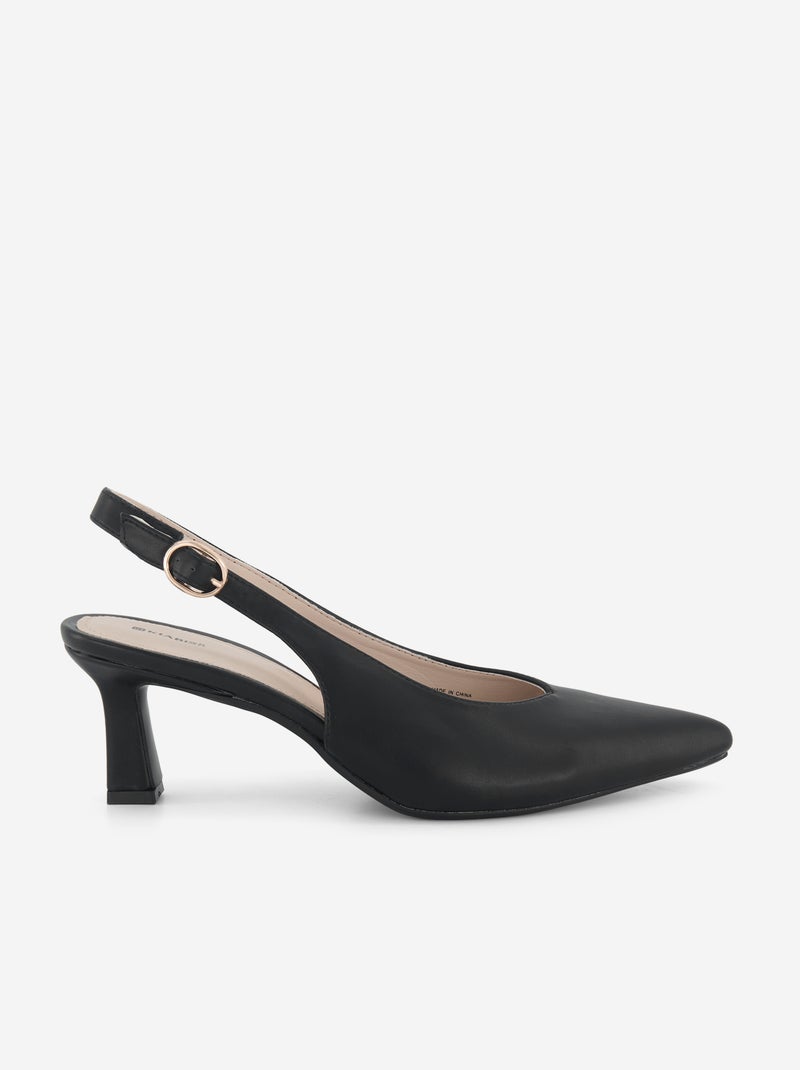 Décolleté a punta in similpelle Nero - Kiabi