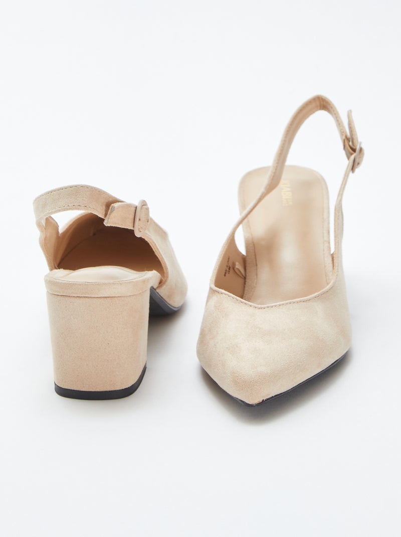 Décolleté aperte a punta BEIGE - Kiabi