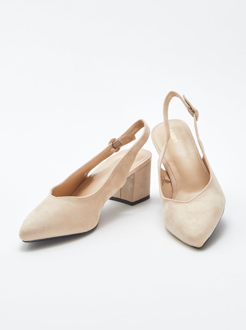 Décolleté aperte a punta BEIGE - Kiabi