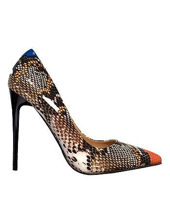 Décolleté in pelle di serpente Kebello