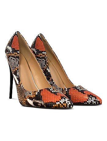 Décolleté in pelle di serpente Kebello