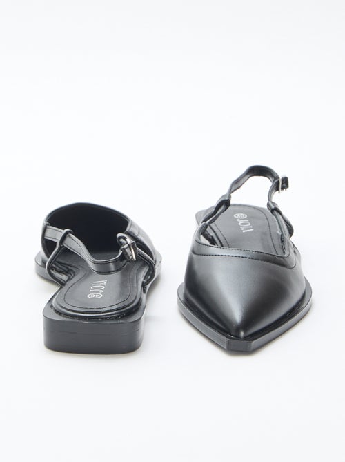 Décolleté open-toe con tacco basso - Kiabi