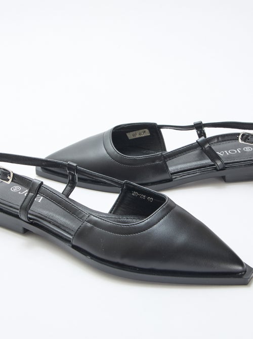 Décolleté open-toe con tacco basso - Kiabi