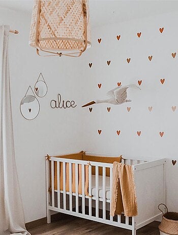 Decorazione da parete in lino per cameretta cicogna | SEVIRA KIDS