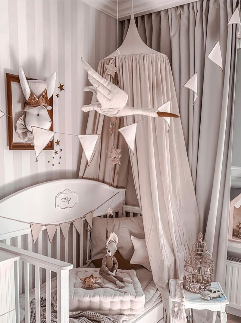 Decorazione da parete in lino per cameretta cicogna | sevira kids | sevira kids Beige - Kiabi