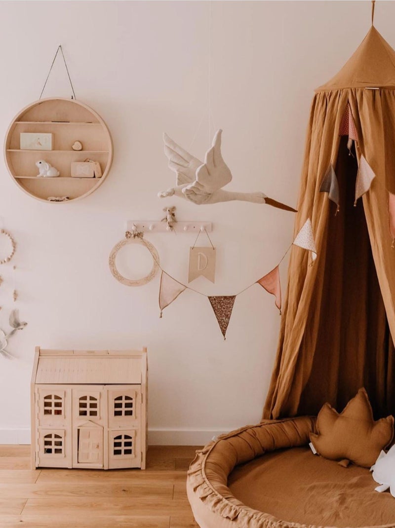 Decorazione da parete in lino per cameretta cicogna | sevira kids | sevira kids Beige - Kiabi
