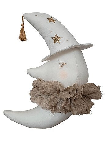 Decorazione da parete in lino per cameretta luna | sevira kids | sevira kids