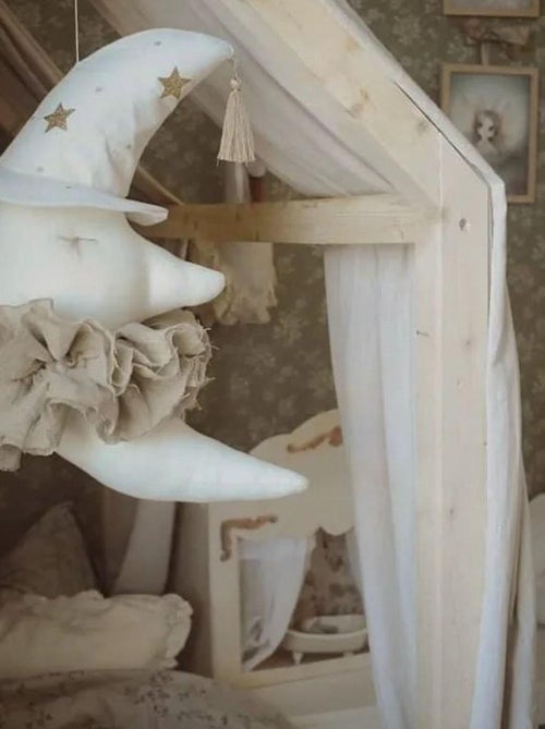 Decorazione da parete in lino per cameretta luna | sevira kids | sevira kids - Kiabi Decorazione da parete in lino per cameretta luna | sevira kids | sevira kids - Kiabi