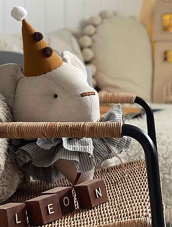Decorazione da parete in lino per cameretta orso | SEVIRA KIDS