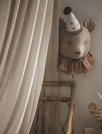 Decorazione da parete in lino per cameretta orso | SEVIRA KIDS