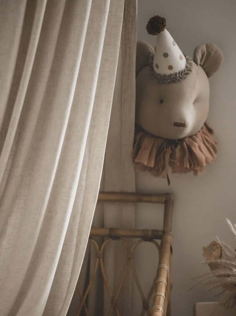 Decorazione da parete in lino per cameretta orso | SEVIRA KIDS Beige - Kiabi