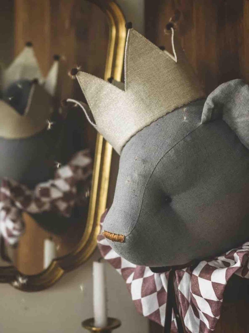 Decorazione da parete in lino per cameretta orso | SEVIRA KIDS Grigio - Kiabi
