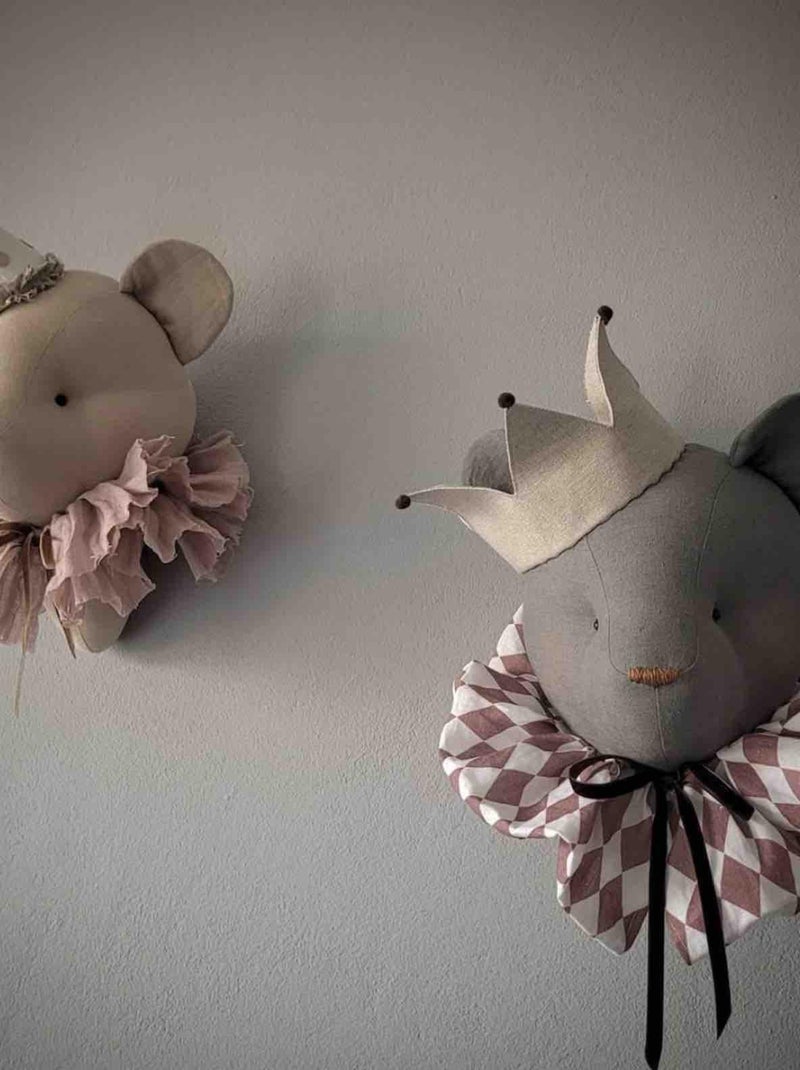 Decorazione da parete in lino per cameretta orso | SEVIRA KIDS Grigio - Kiabi